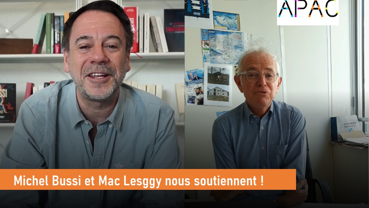 Ils soutiennent le championnat de Lecture Rapide : Michel Bussi et Mac Lesggy